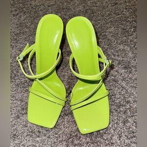Lime green heels
